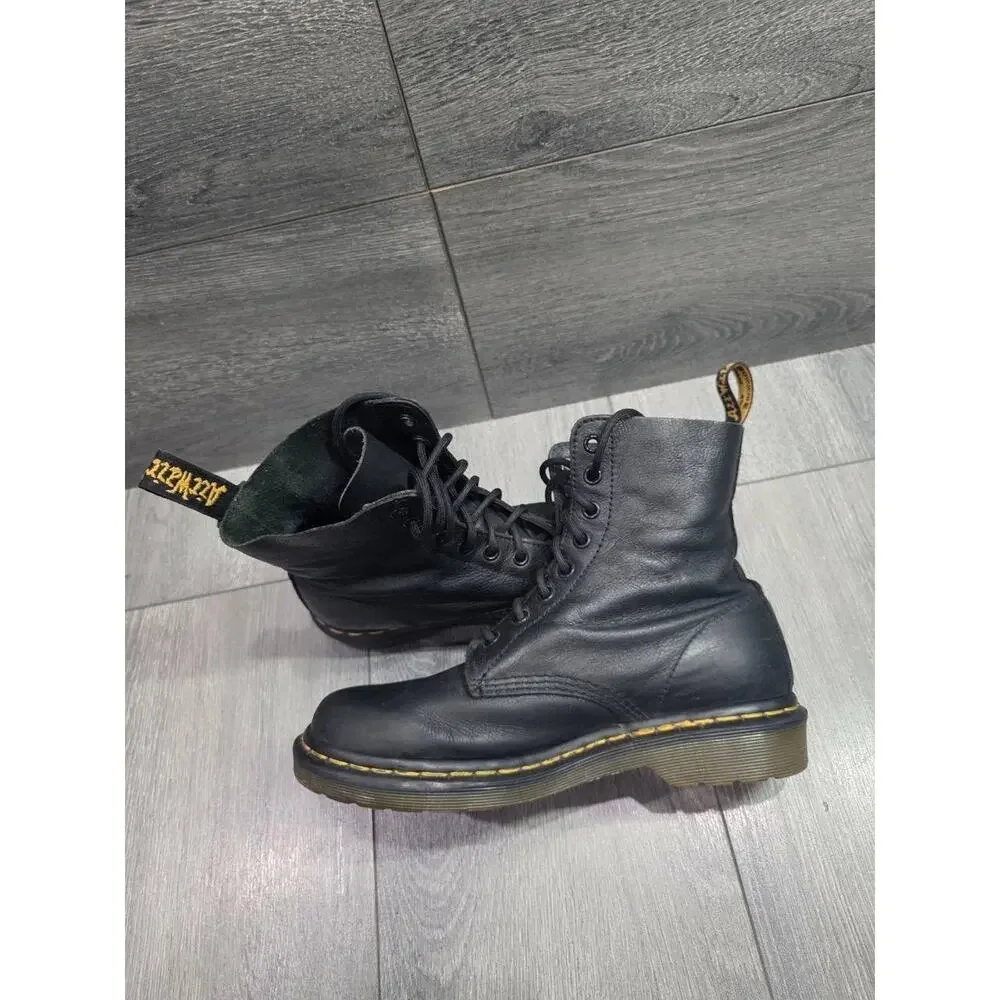 Dr. Martens Doc Martens 1460 Ambassador Blk Leather Lace Up Boots Size 8 S000151